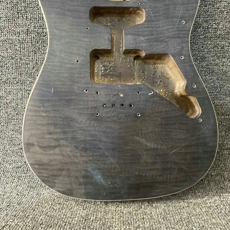 Veneer Tiger Maple Top Ukulele Bass 4 String Mahogany Body