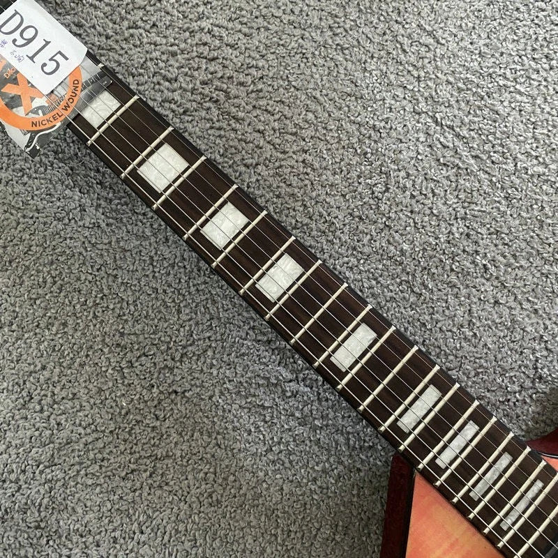 Xavier Transparent Red Single Cut Electric Guitar, Needs Rewiring