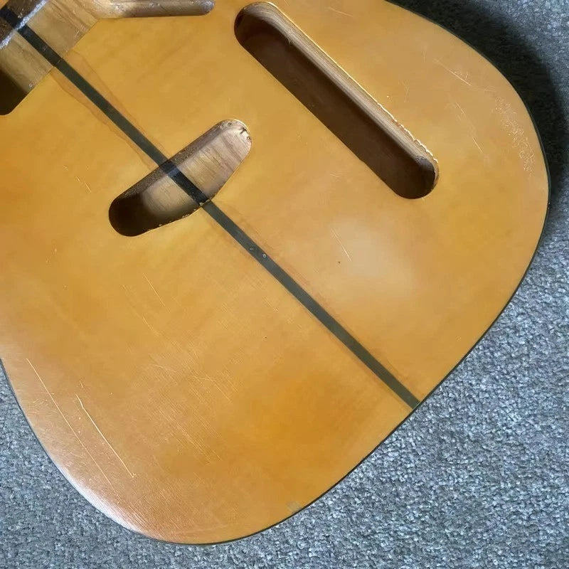 Solid Ash Guitar Body with Maple Top Fit Tele TL