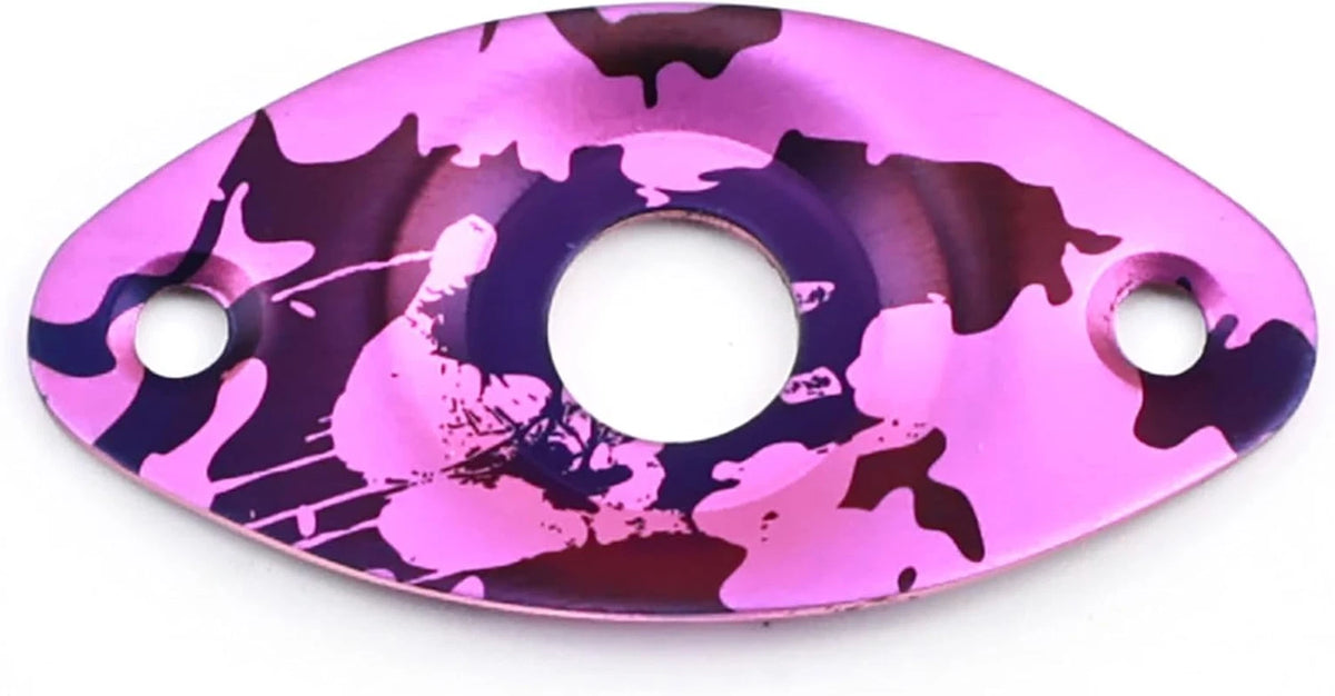 Purple Titanium Guitar Jack Plate Socket Fit Strat Tele