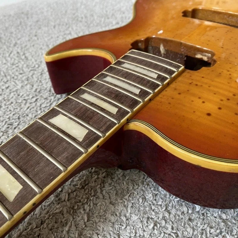 Cherry Burst DeVile Guitar Mahogany Body Rosewood Fingerboard Neck