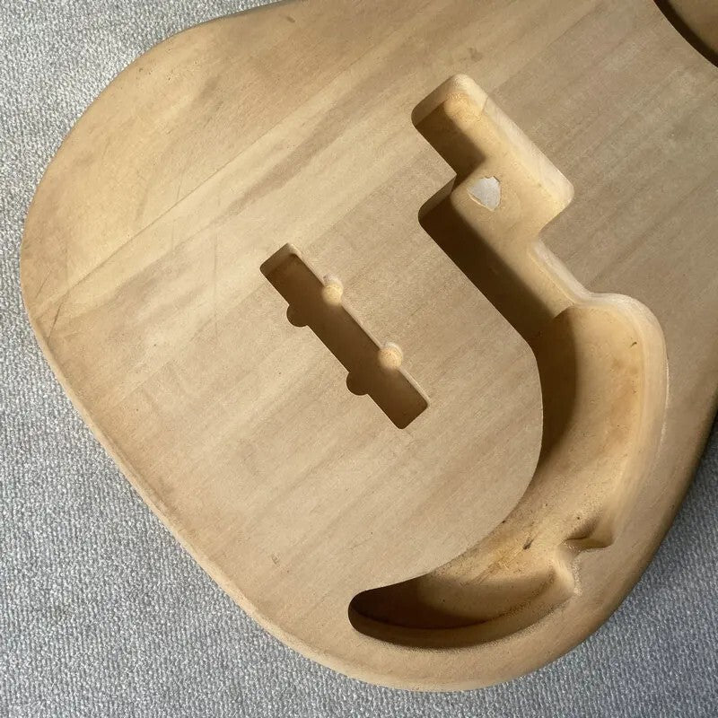 Unfinished Basswood 4 String Electric Bass Body Fit Precision P Bass