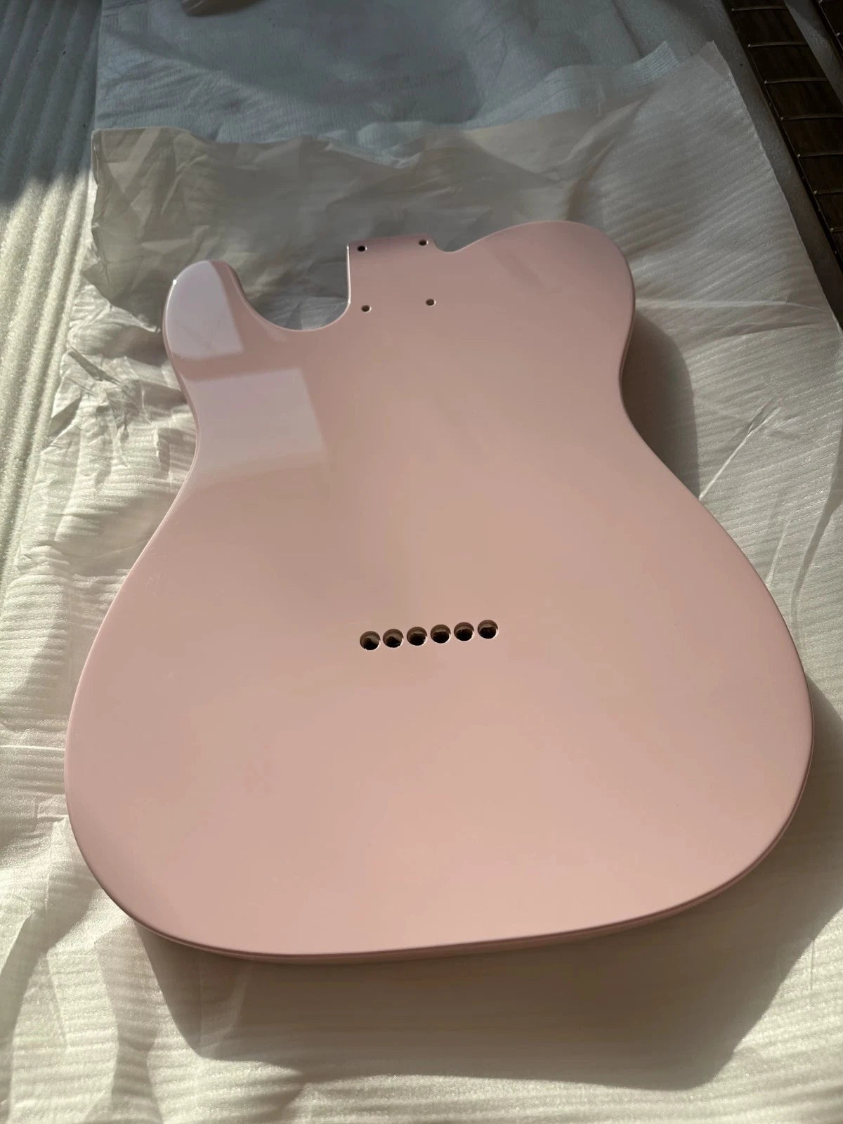 Pink Alder Wood Guitar Single Cut Body Fit TL