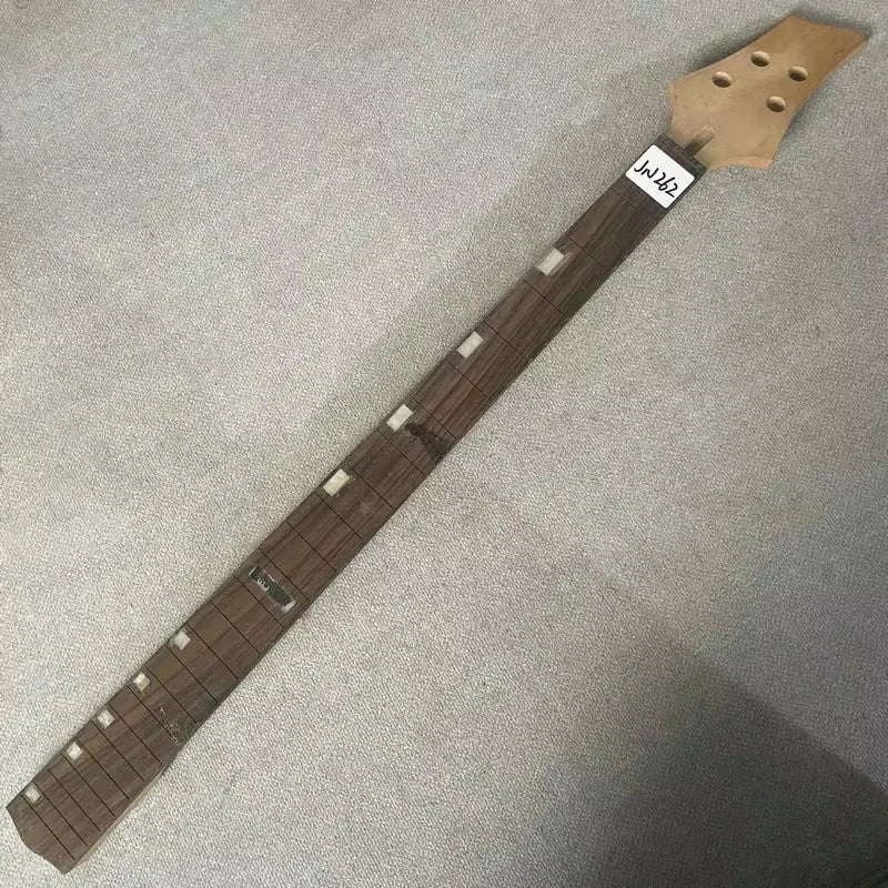 Maple Wood 4 String Electric Bass Neck, Rosewood Fingerboard 24 Frets
