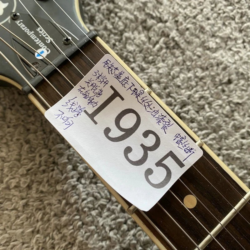 Hofner Contemporary Black Jazz Guitar, Maple Body, Mahogany Neck, Rosewood