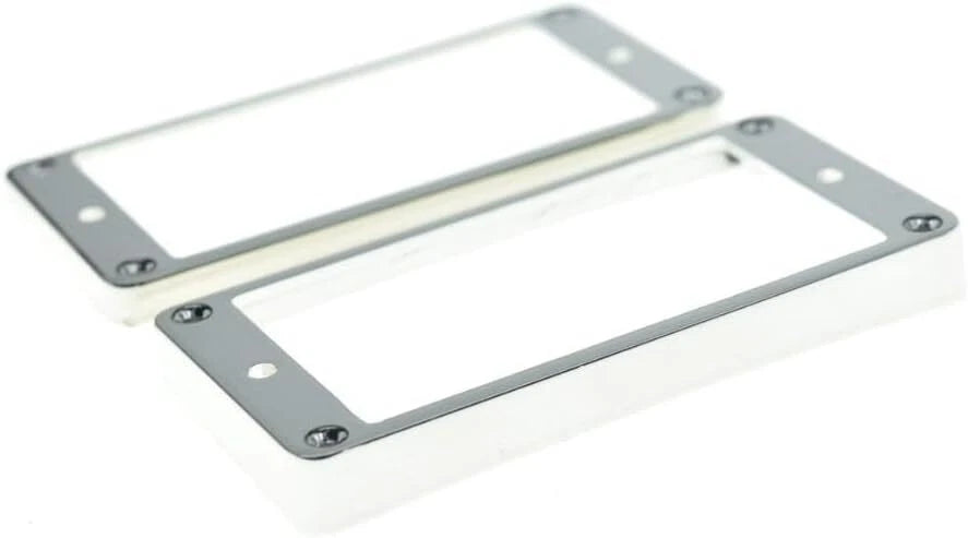 1 Set Guitar Curved Chrome Humbucker Pickups Rings Frames Fit Epiphone Les Paul