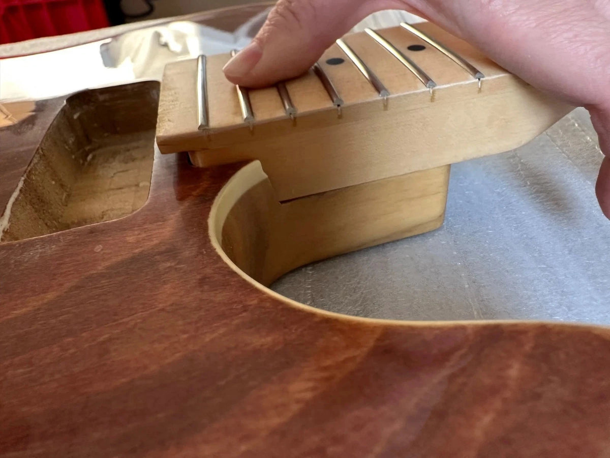 1 Set DIY Project 12 String Guitar, Paulownia Wood Body with Maple Neck Fit TL