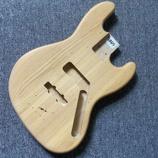 Jazz Bass Body Solid Ash Wood Right Hand Natural Color