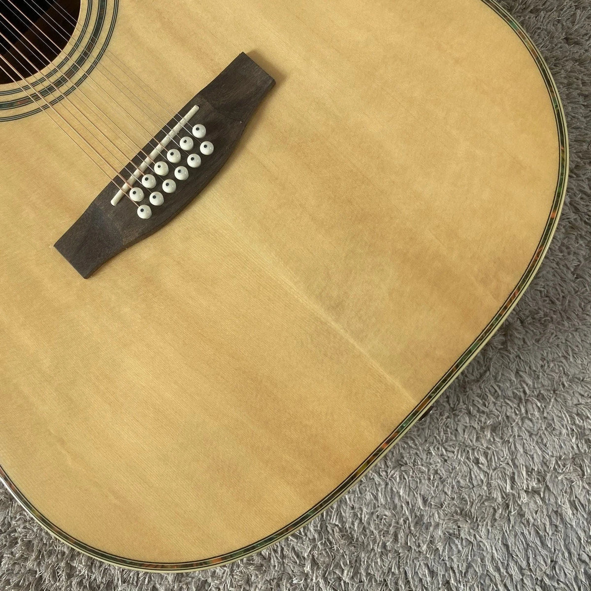 12 String Acoustic Guitar, Spruce Top Body, Mahogany Neck