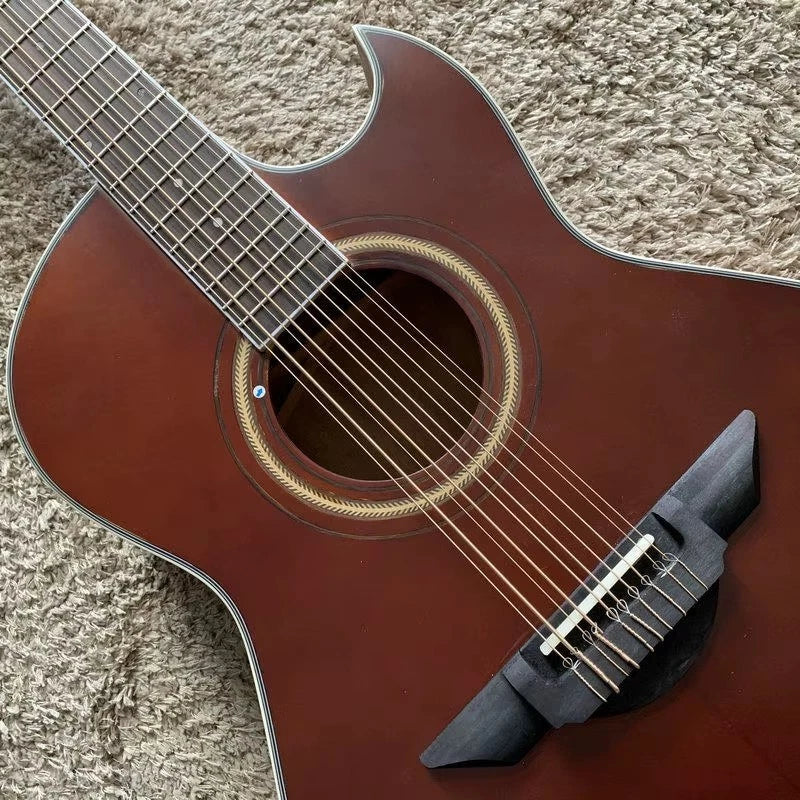 10-String Red Cedar &amp; Mahogany Cutaway Acoustic-Elect<wbr/>ric