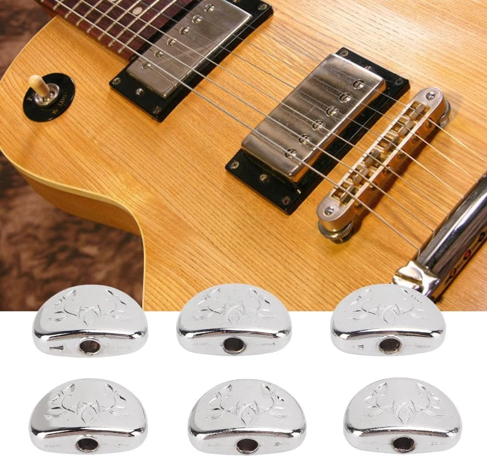 6PCS Engraved Guitar Tuning Pegs Buttons Knobs