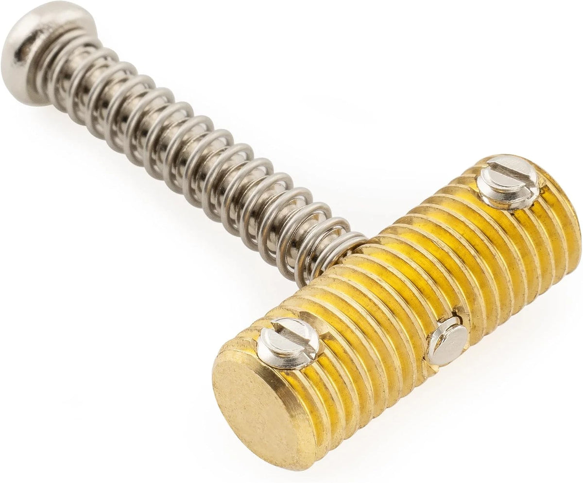 Solid Brass Guitar Bridge Threaded Saddles Fit Telecaster TL