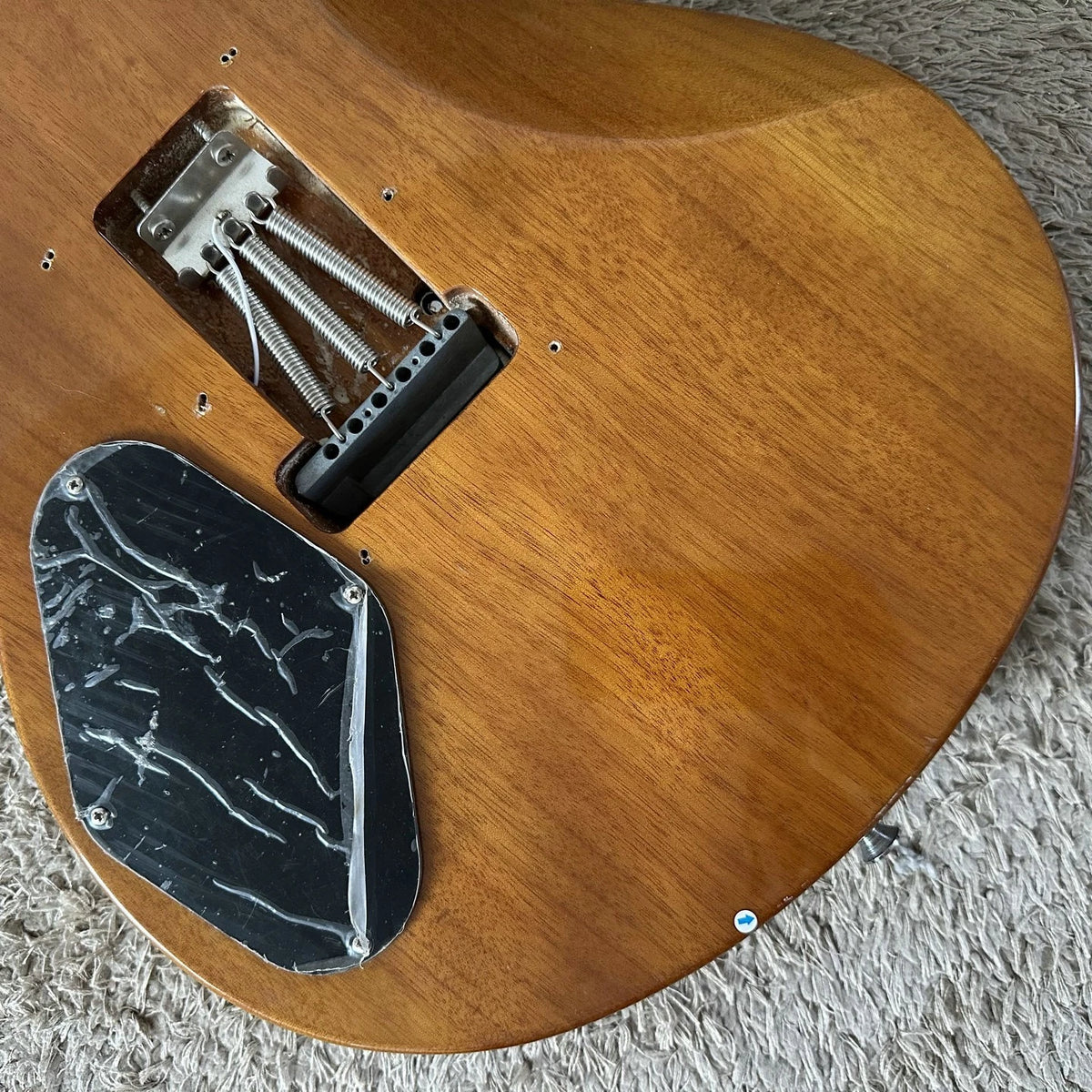 Green Burst Electric Guitar, Mahogany Body, Tiger Maple Veneer, Wilkinson Pickup