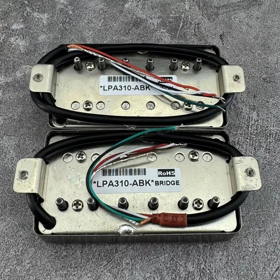 Aged-Cover Humbucker Pickups Set with Alnico V Magnet
