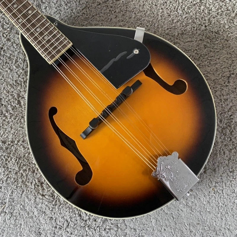 Tobacco Burst 8 String Mandolin, Spruce Top Body, Mahogany Neck, 20 Frets