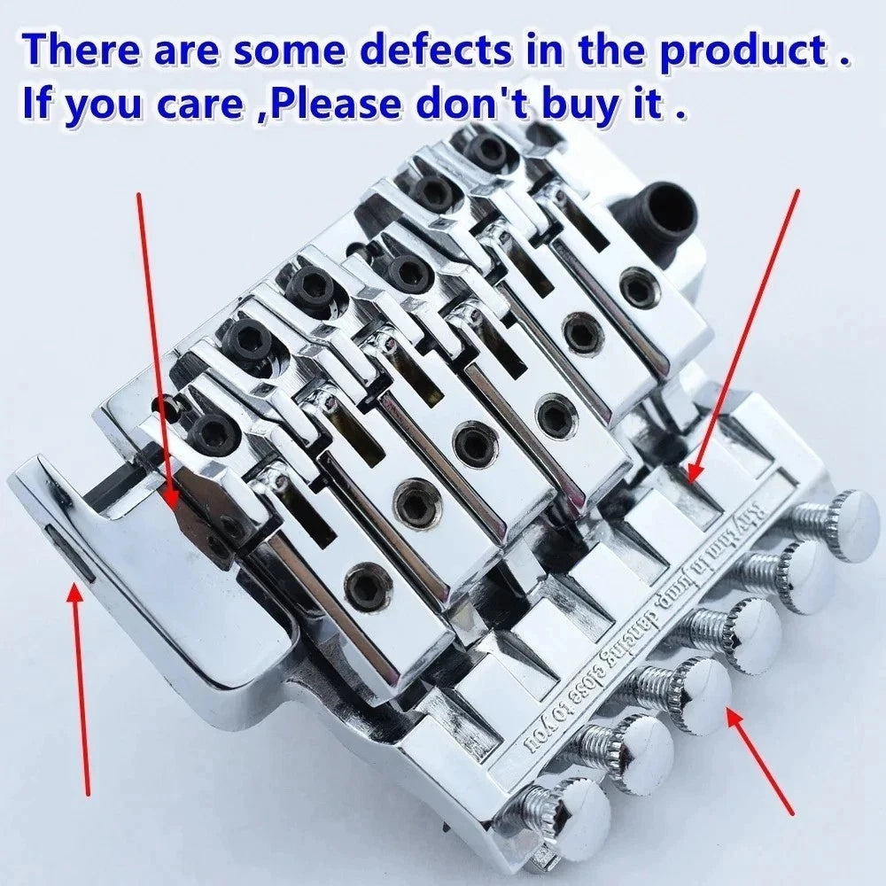 Chrome Double Locking Guitar Tremolo System Set Fit Ibanez,Washbur<wbr/>n,Peavey,ESP