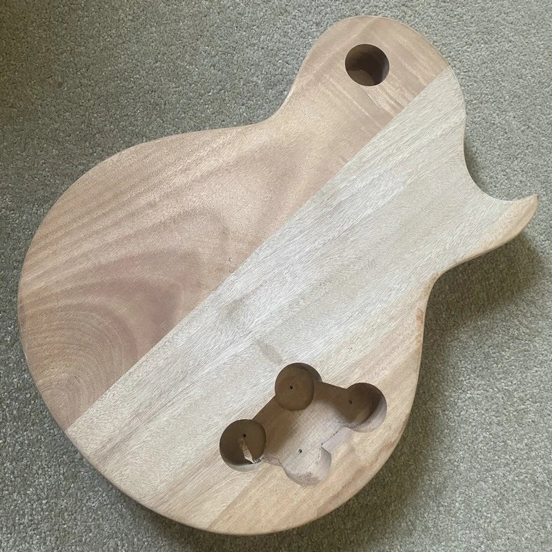 Left Hand Guitar Body, Mahogany, Tiger Maple Veneer