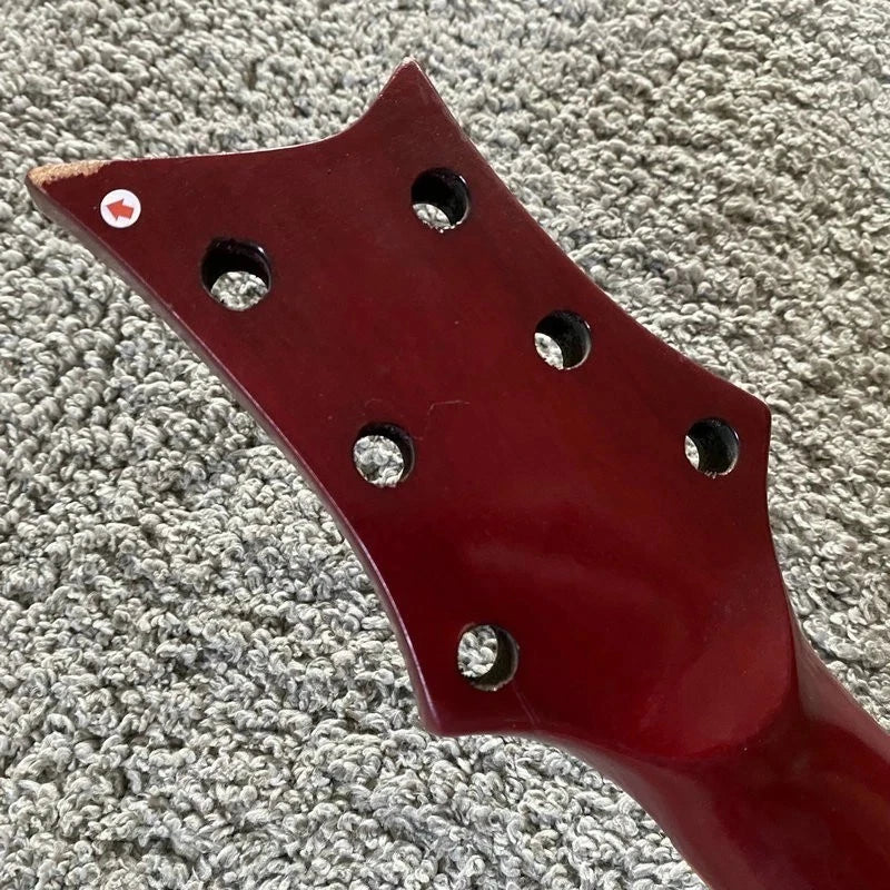 DeVille Red Tiger Maple Top Guitar Body, Rosewood Fingerboard Neck