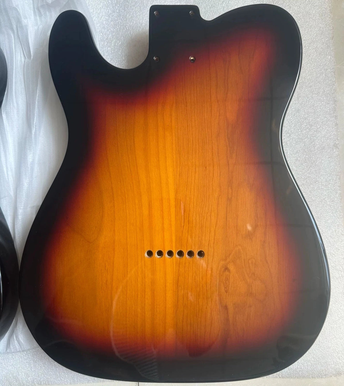 Two-Piece Alder Electric Guitar Body, Sunset Finish, Carbon Fiver Plates Fit TL