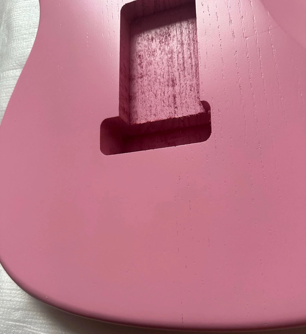 Matte Pink SSH Guitar Body Fit ST