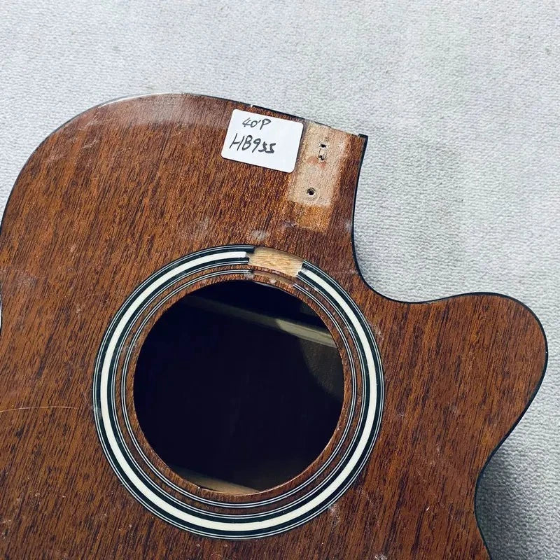 40 Inch Folk Acoustic Guitar Mahogany Body DIY Project