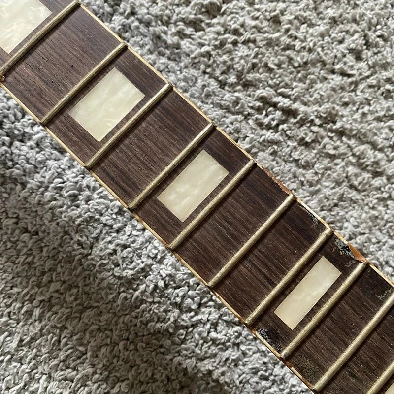 DeVille Red Tiger Maple Top Guitar Body, Rosewood Fingerboard Neck