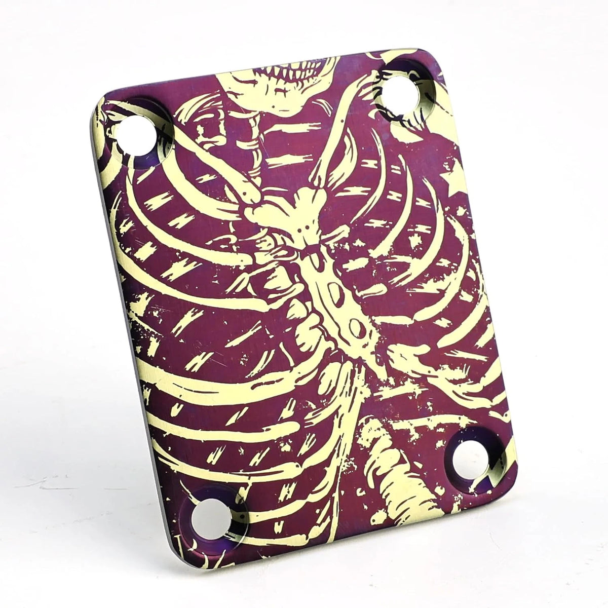 Camouflage Gold Guitar Titanium Neck Plate Fit Stratocaster / Telecaster