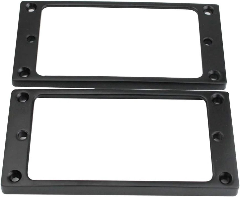 Black Flat Guitar Humbucker Pickup Rings Frames Fit Schecter,Ibane<wbr/>z,Fender,ESP
