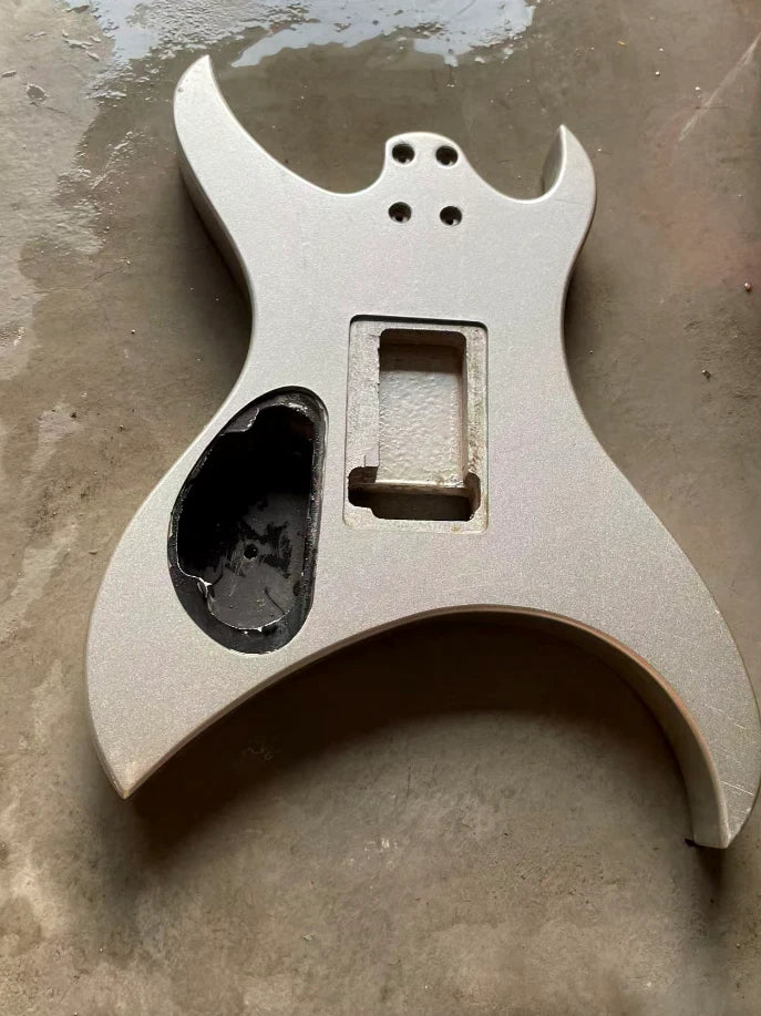 Metallic Grey HH Guitar DIY Body Fit Aria Urchin Vintage Project