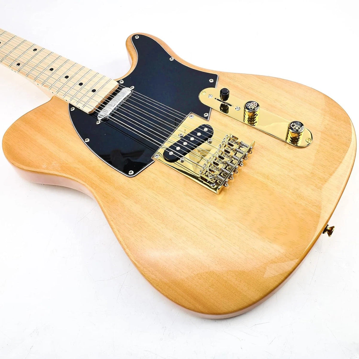 Gold 12 String Guitar Hardtail Fixed Vintage Bridge Fit Tele Telecaster TL