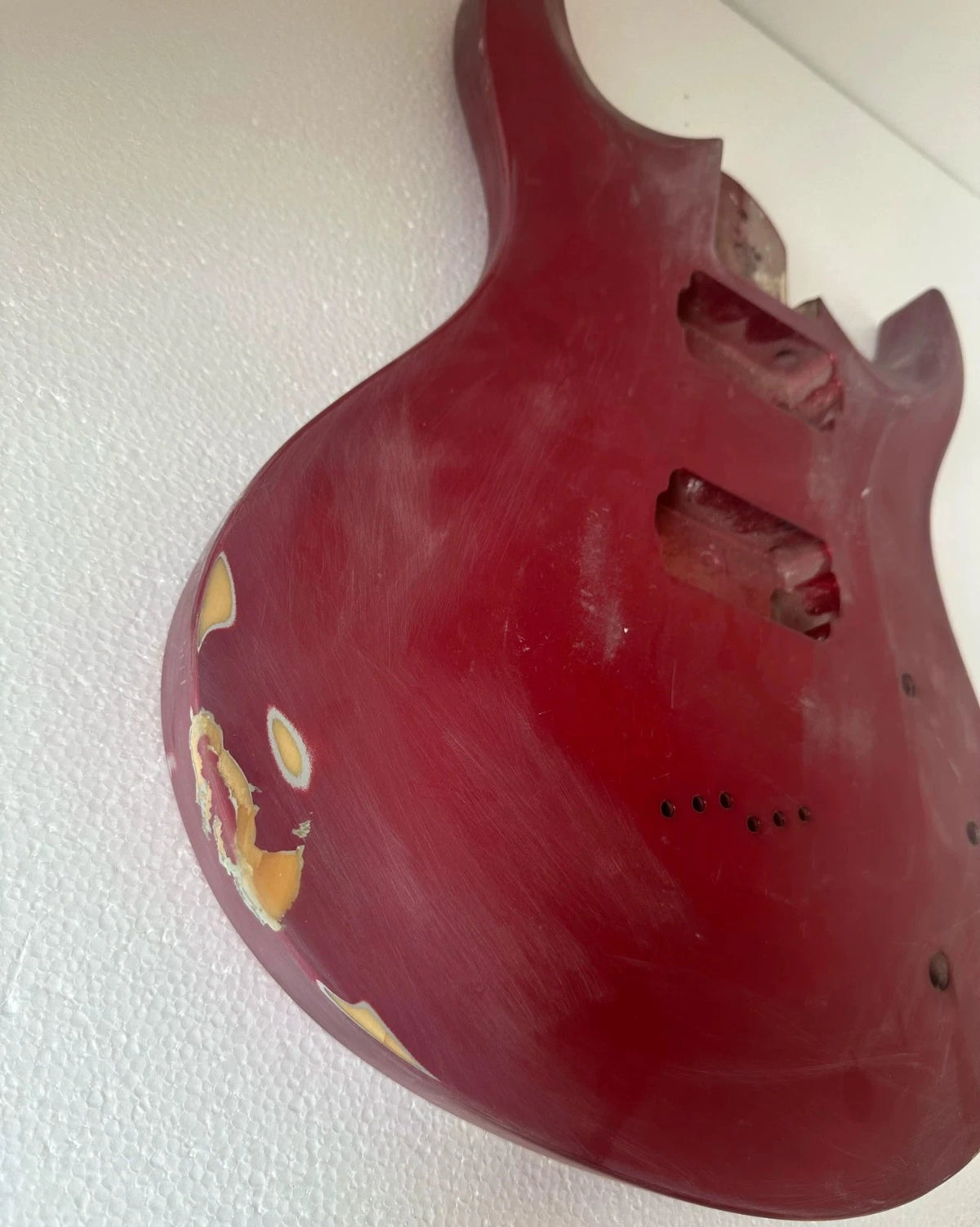 Metal Red Special Shape Guitar Body DIY Project