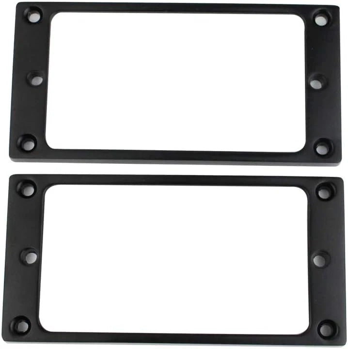 Black Flat Guitar Humbucker Pickup Rings Frames Fit Schecter,Ibane<wbr/>z,Fender,ESP