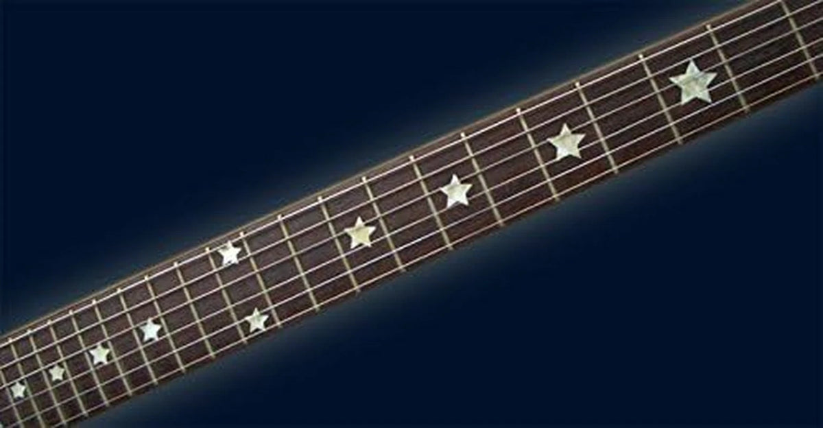 White Pearl Stars Guitar Inlay Decal Stickers Fit Fingerboard