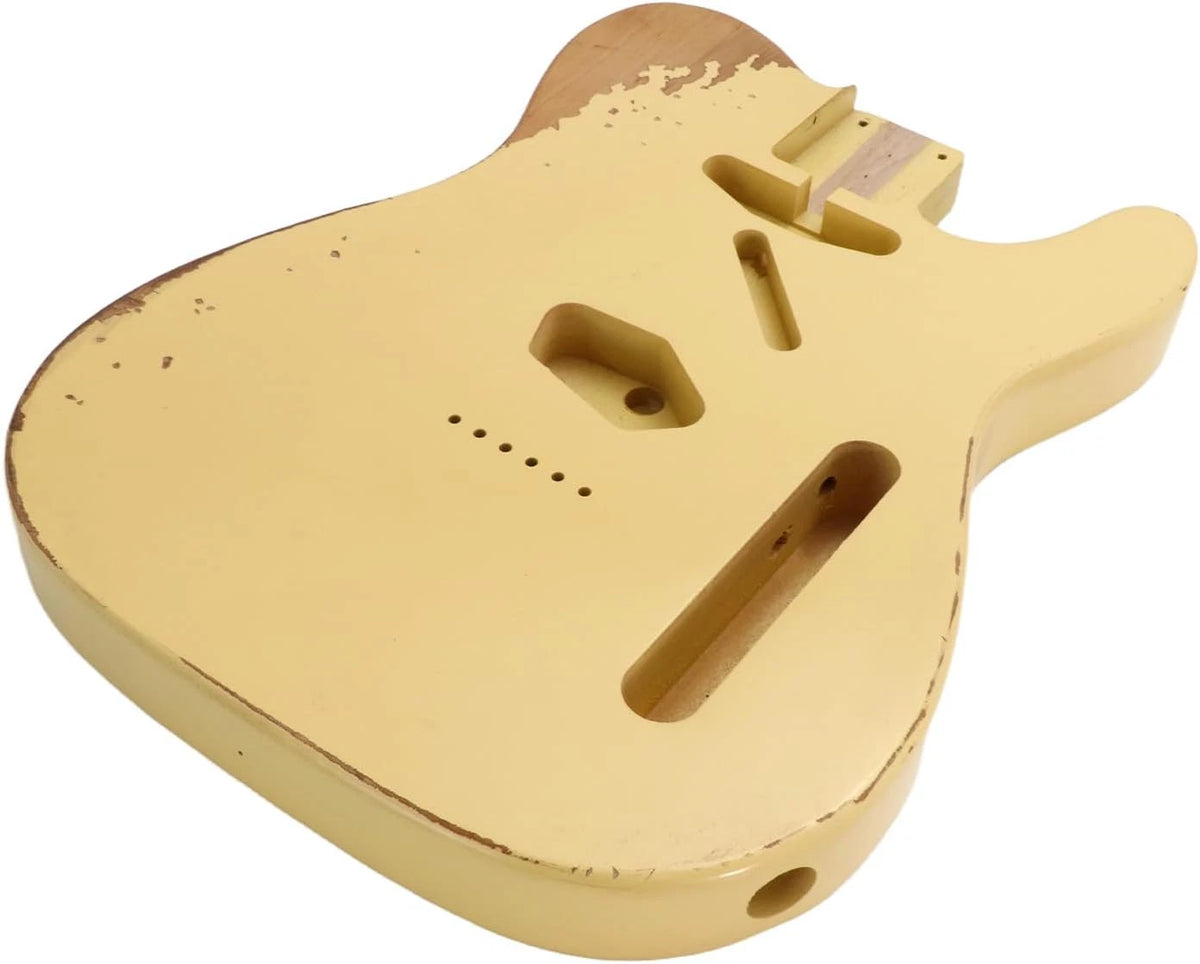 Aged Cream Finish Guitar Alder Wood Body For Telecaster Tele