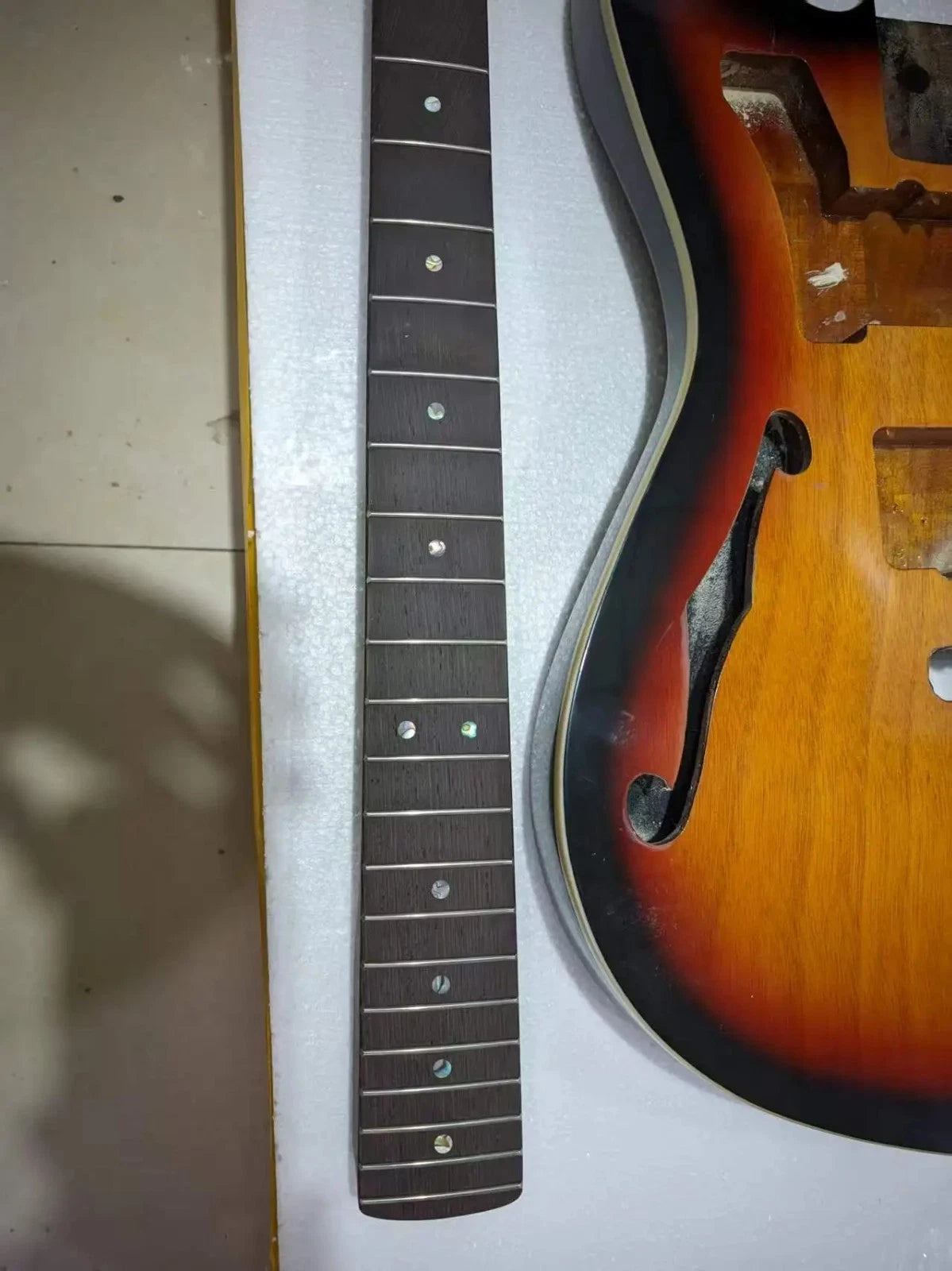 Tobacco Burst Guitar Body with Wenge Wood Neck Fit Jazzmaster Guitars