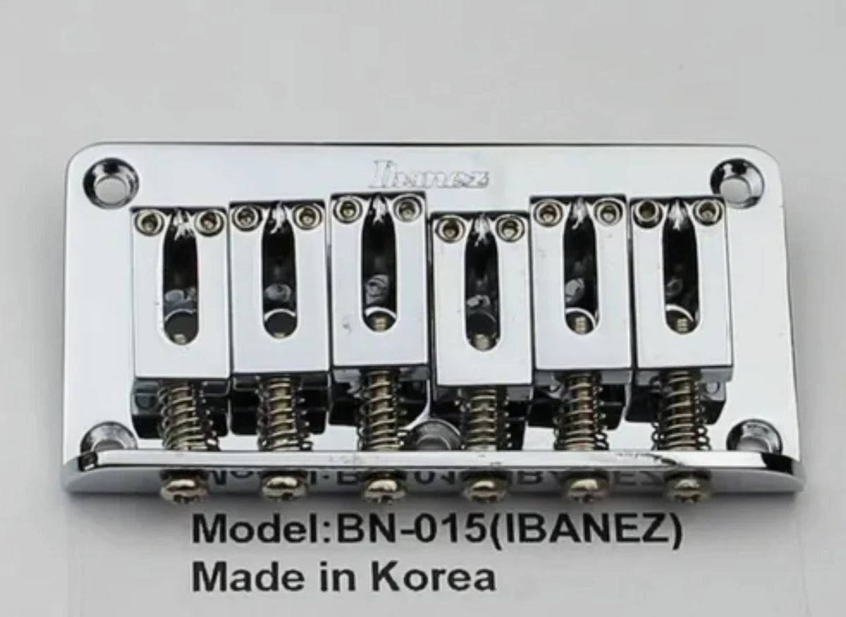 Chrome Ibanez Fixed Hard-Tail Bridge Fit Ibanez RG,Gio,RGA,Pre<wbr/>stige,SA Series
