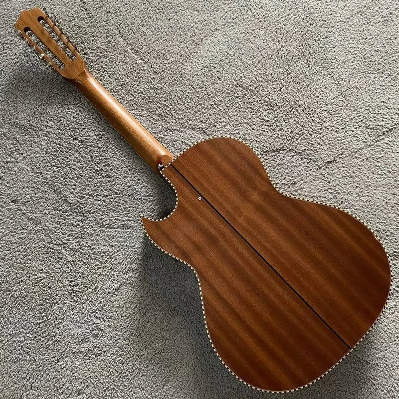10-String Acoustic Electric Guitar, Red Cedar Top Body, Mahogany Neck