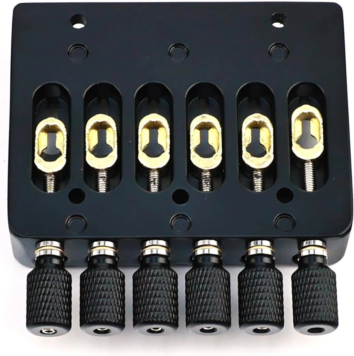 6 String Headless Guitar Fixed Bridge System in Black