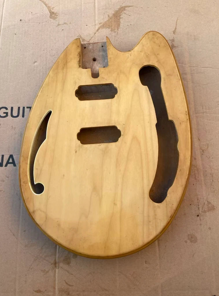 Project Guitar Body, HH with F Hole Fit Teisco May Queen DIY