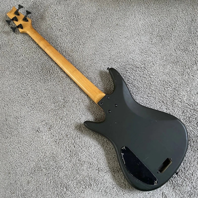 DIY 4 String Electric Bass, Basswood Body, Maple Neck, Rosewood Fingerboard
