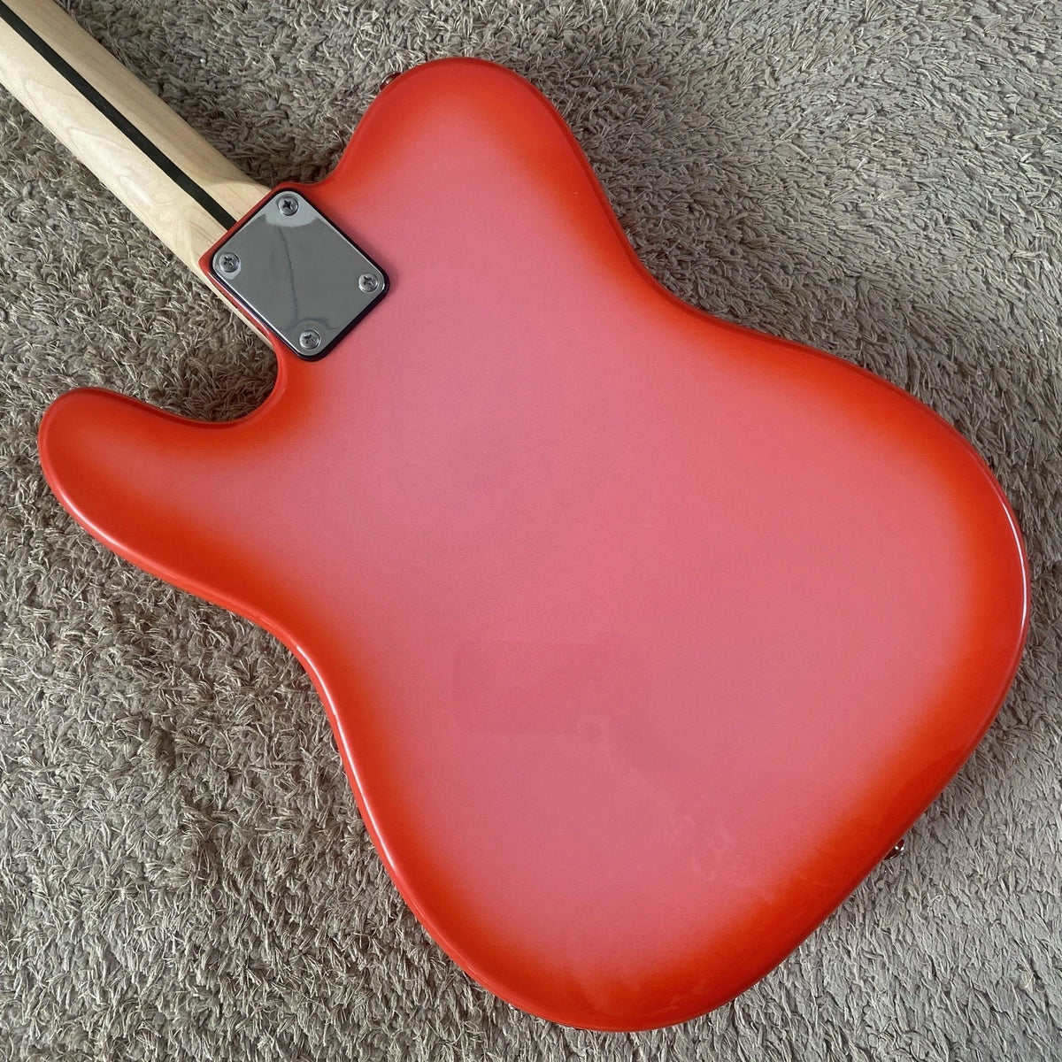 Pink Burst Electric Guitar, Basswood Body, Maple Neck