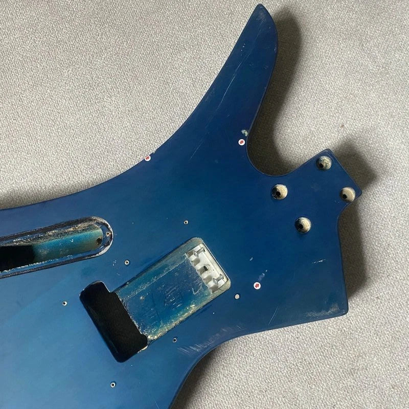 Blue Mahogany Wood JS Style Guitar Body