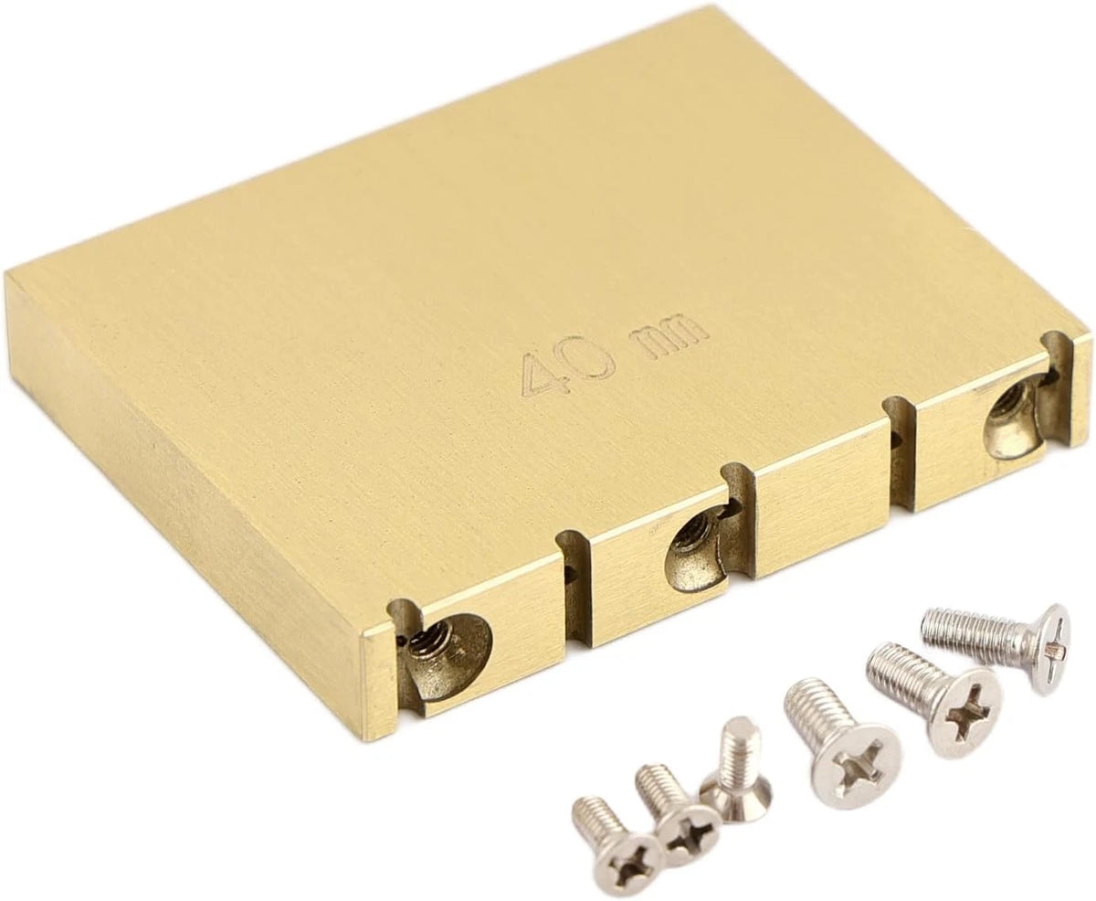 Brass 40MM Guitar Bridge Tremolo System Fit Gotoh GE1996T Floyd Rose Bridge