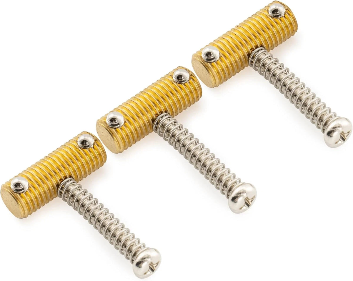 Solid Brass Guitar Bridge Threaded Saddles Fit Telecaster TL