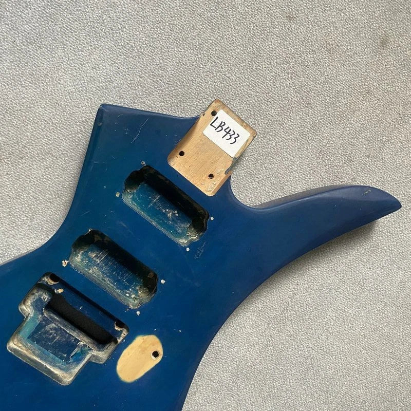 Blue Mahogany Wood JS Style Guitar Body