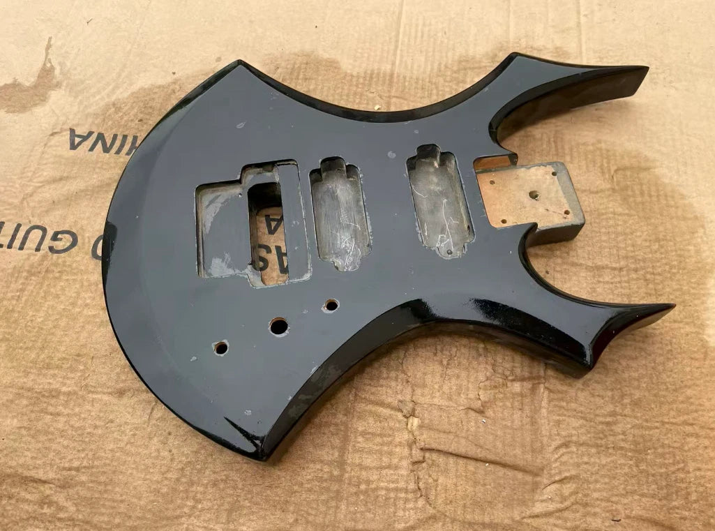 Black DIY Project Guitar Body Fit Virgin Guitars