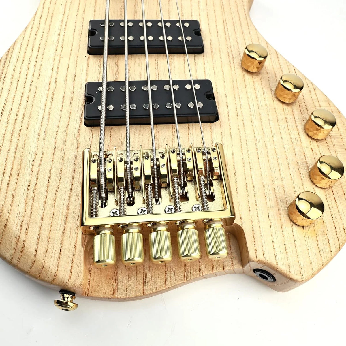 Gold 5 String Headless Bass Bridge System