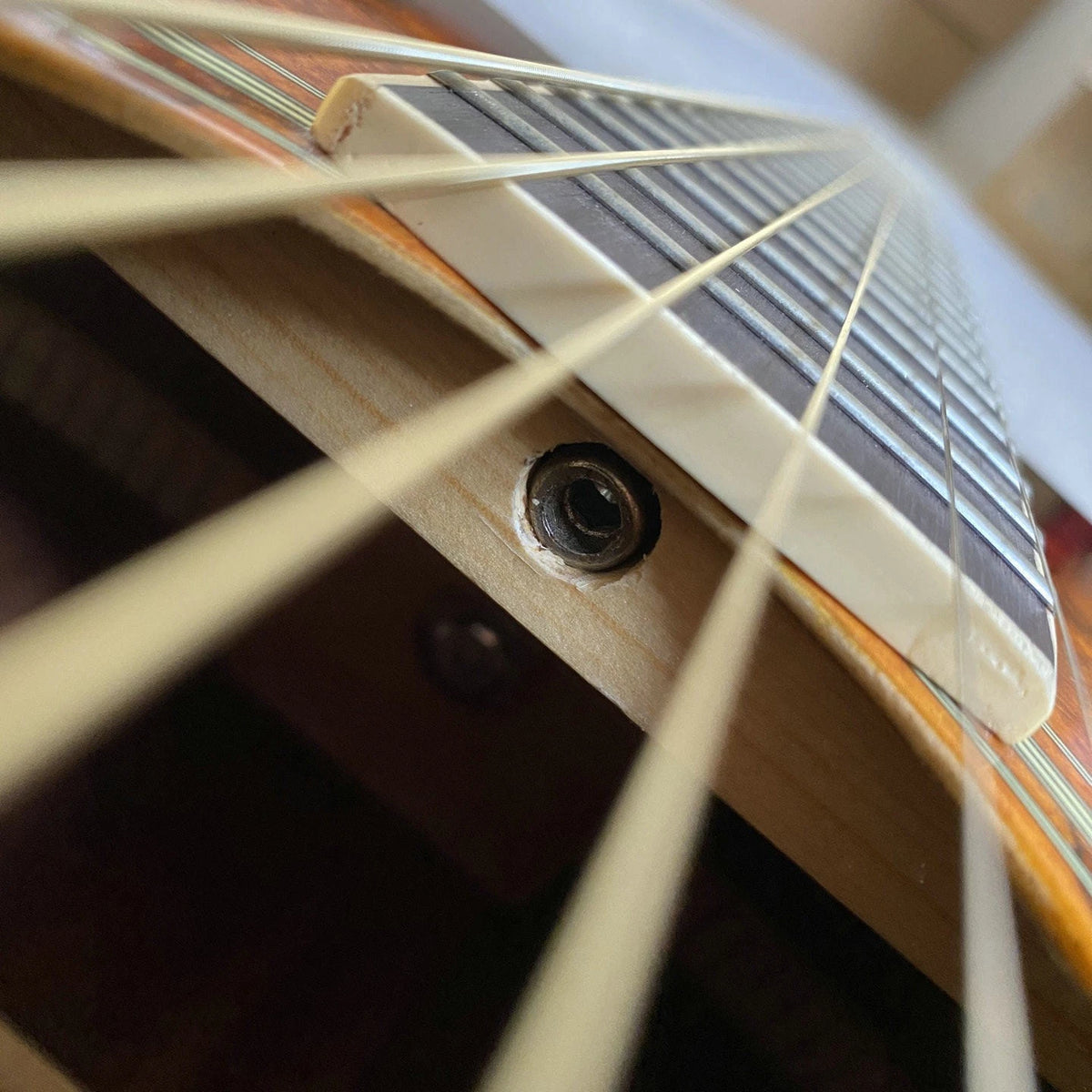 Acoustic Guitar, Black Wood Finish, Sunburst Finish, Mahogany Neck