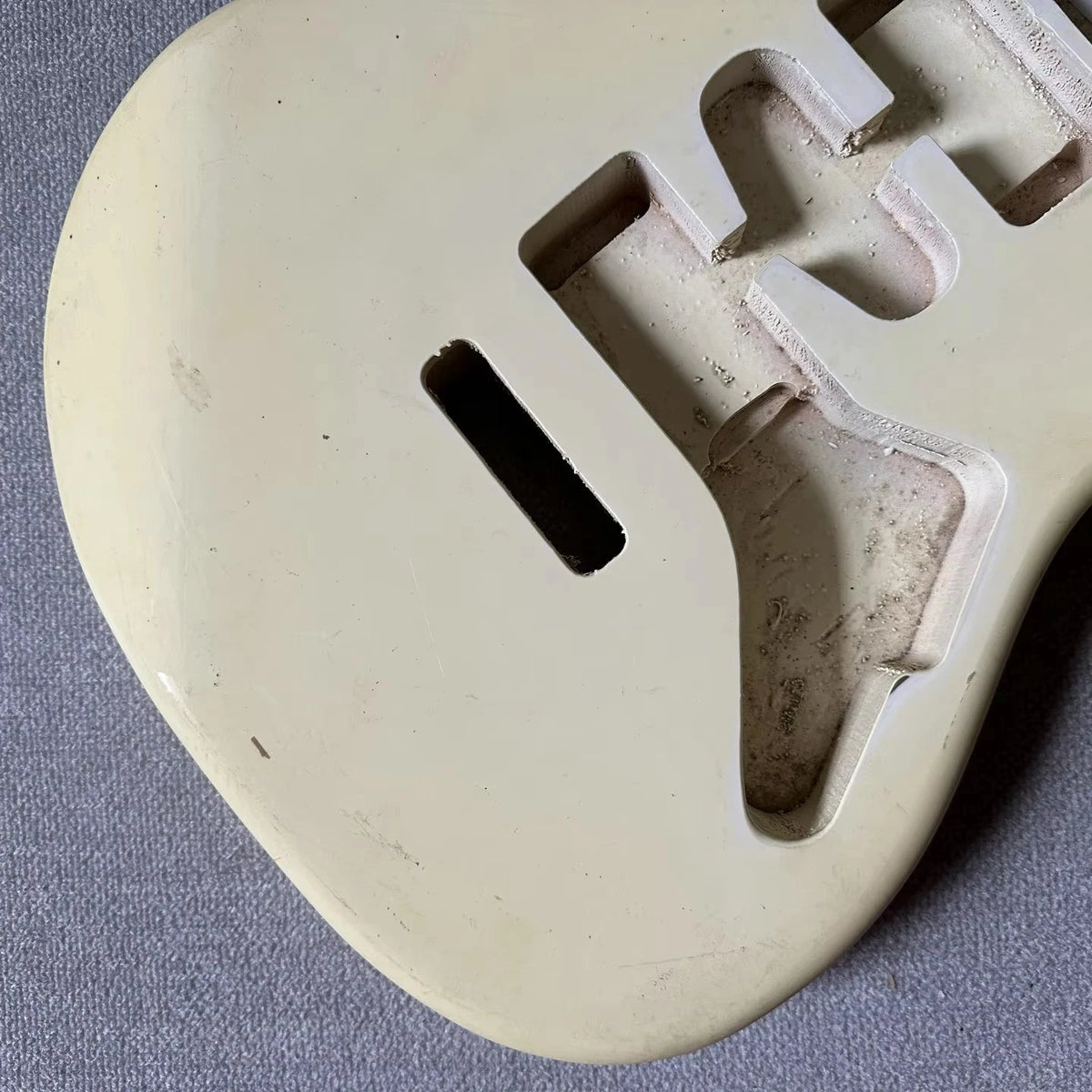 Creamy White Guitar Body, HSH Routing, Tremolo Bridge Route Fit ST DIY Project