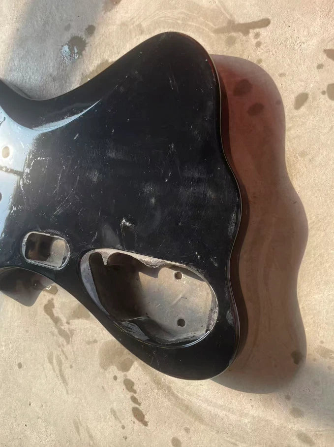 DIY Project Custom Bass Guitar Body Black